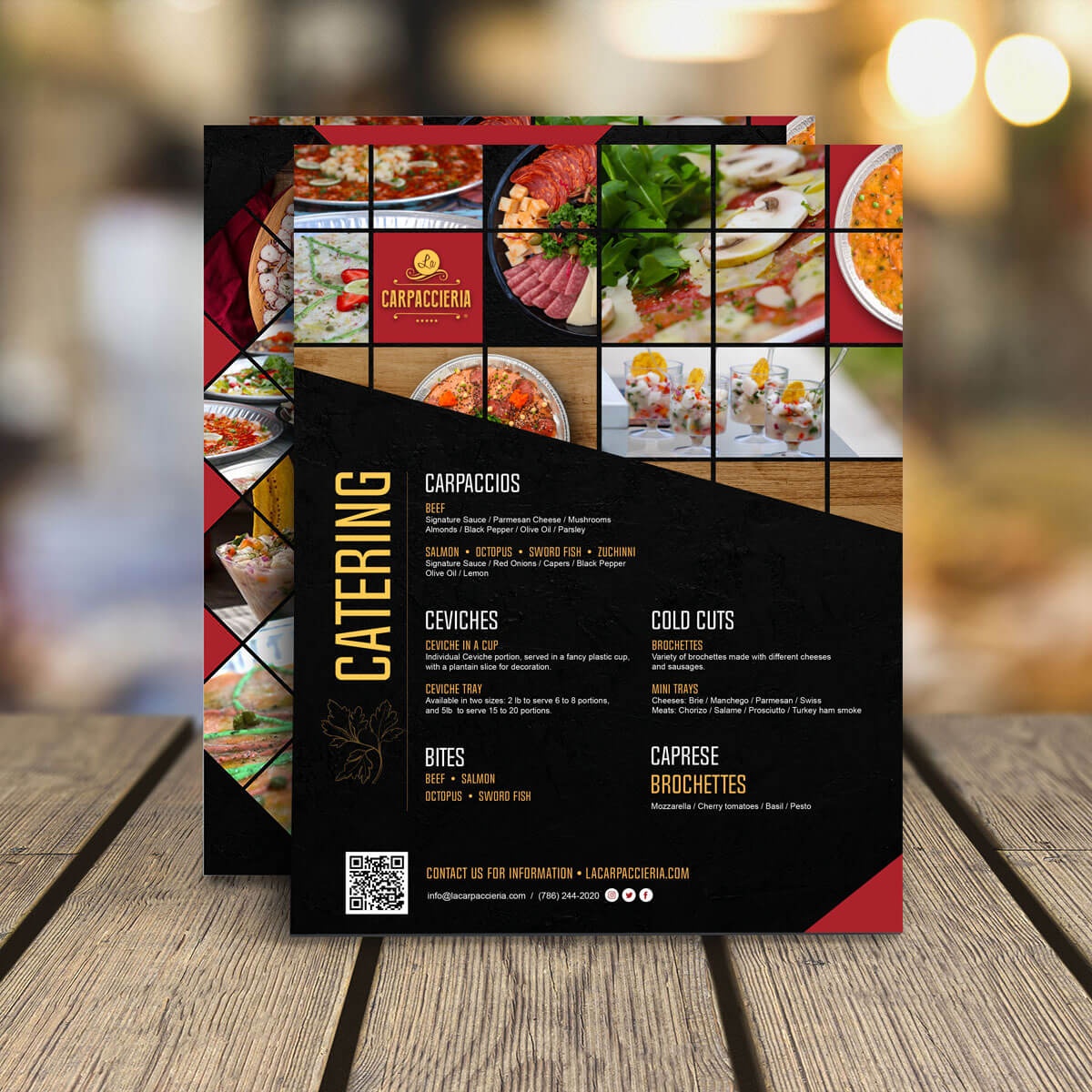 Flyer for La Carpaccieria